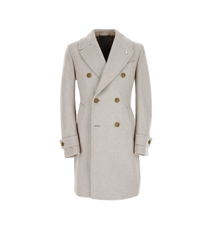 L.B.M.1911 - Cappotti - CAPPOTTO CHESTERFIELD LANA BEIGE