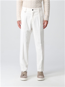 Paolo Pecora - Pantaloni - pantaloni in velluto bianco