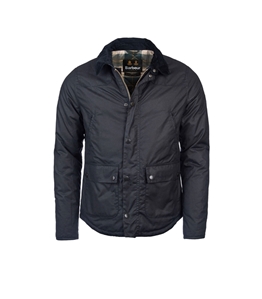 Barbour - Giubbotti - giacca in cotone cerato reelin navy blue