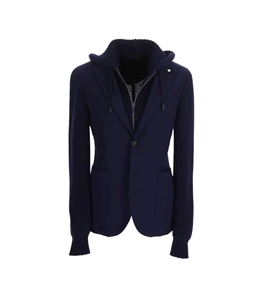 L.B.M.1911 - Giubbotti - giacca seriata jersey blu