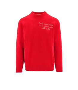 Mc2 Saint Barth - Knitwear - heron red shirt with embroidery also this christmas ...