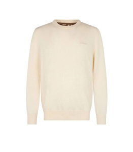 Mc2 Saint Barth - Knitwear - white blended cashmere crewneck sweater regent