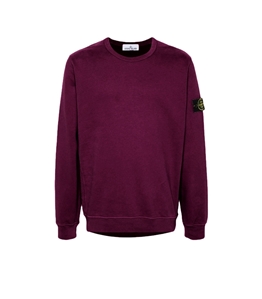 Stone Island - Sweatshirt - sweatshirt with compass dark burgundy application