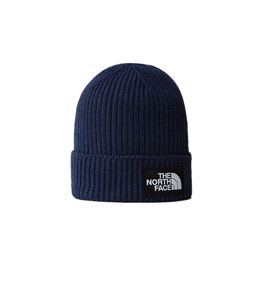 The North Face - Cappelli - berretto con risvolto e logo box tnf summit navy