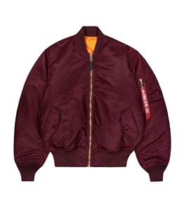 Alpha Industries - Jackets - ma-1 heritage bomber jacket dark cherry