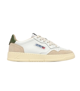 Autry - Scarpe - Sneakers - medalist low in suede e pelle bianca e bronze green