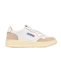 Autry - Scarpe - Sneakers - medalist low in pelle bianca e suede beige