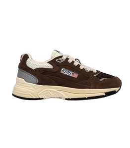 Autry - Footwear - hyperway in suede and mesh marshmallow and cotto