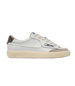 Autry - Scarpe - Sneakers - windscape low in pelle bianca e chocolate