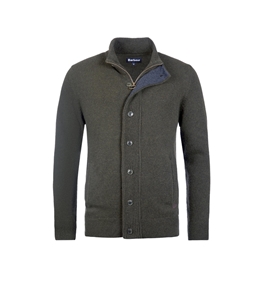 Barbour - Knitwear - sweater with seaweed patch zip
