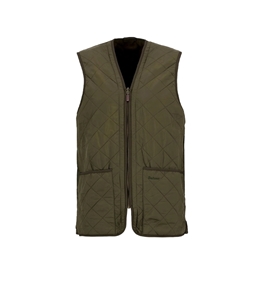 Barbour - Gilet - gilet trapuntato/fodera con zip polarquilt olive