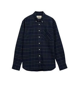 Barbour - Shirts - long-sleeved mineral shirt in tartan with classic midnight cut