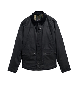 Barbour - Giubbotti - giacca in cotone cerato reelin navy