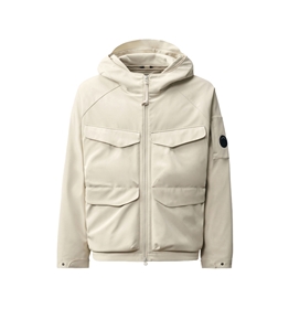 C.P. COMPANY - Jackets - c. p. shell-r padded hooded lens jacket silver birch