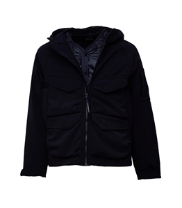 C.P. COMPANY - Jackets - c.p. shell-r padded hooded lens jacket total eclipse