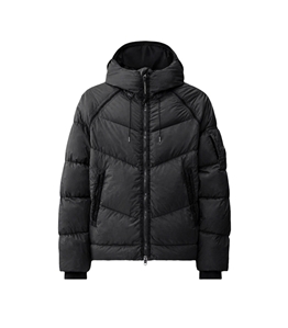 C.P. COMPANY - Jackets - down shield lens hooded puffer black