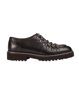 Doucal's - Scarpe - Sneakers - stringata con ganci in pelle testa di moro