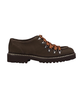 Doucal's - Scarpe - Sneakers - stringata con ganci in pelle mogano