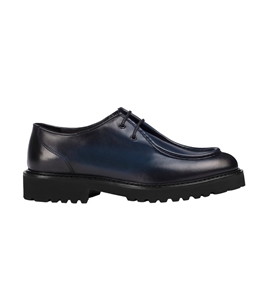 Doucal's - Scarpe - Sneakers - stringata in pelle a due fori blu