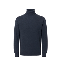 Filippo De Laurentiis - Maglie - dolcevita in lana e cashmere navy