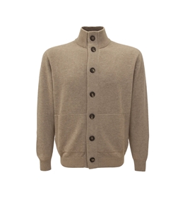 Filippo De Laurentiis - Polo - blusotto in lana tortora