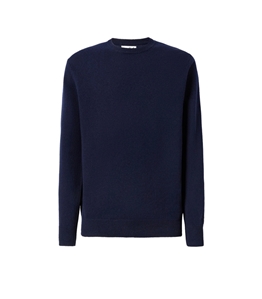 Mc2 Saint Barth - Knitwear - reent lambswool midnight blue sweater