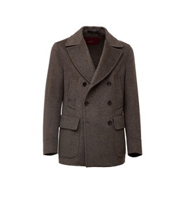 Montecore - Cappotti - caban doppiopetto taupe