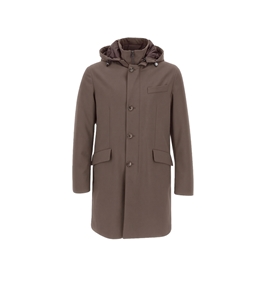 Montecore - Cappotti - parka con cappuccio marrone