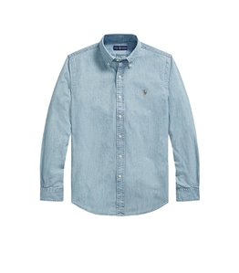 POLO RALPH LAUREN - Shirts - custom-fit chambray shirt