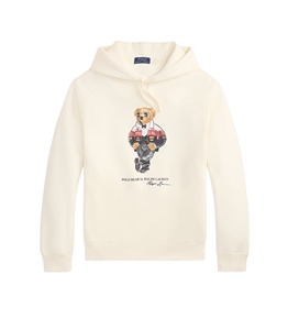 POLO RALPH LAUREN - Felpe - felpa polo bear con cappuccio panna clubhouse