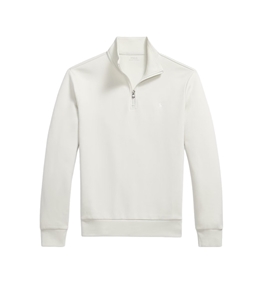 POLO RALPH LAUREN - Maglie - pullover a maglia doppia con cerniera ghiaia