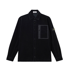 Stone Island - Camicie - organic cotton corduroy 800 nero