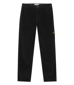 Stone Island - Pantaloni - organic cotton corduroy 800 nero