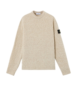 Stone Island - Maglie - speckled wool nylon biscotto melange