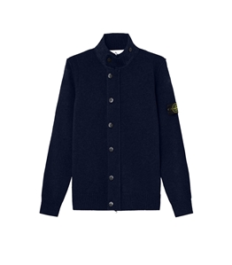 Stone Island - Cardigan - lambswool blu