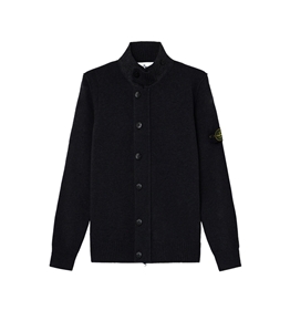 Stone Island - Cardigan - lambswool nero