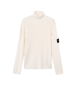 Stone Island - Maglie - full rib rws wool avorio