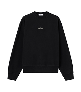 Stone Island - Felpe - organic cotton fleece nero