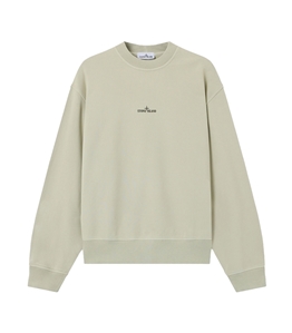 Stone Island - Felpe - organic cotton fleece sabbia