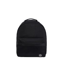 Stone Island - Zaino - coated nylon metal in black econyl