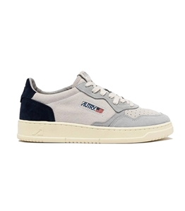 Autry - Scarpe - Sneakers - medalist low in suede colore loft gray e space blue