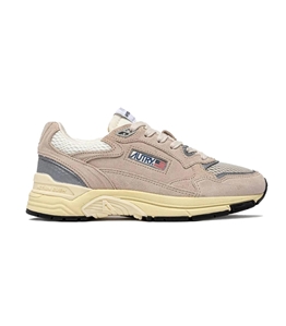 Autry - Scarpe - Sneakers - hyperway in mesh e suede sand e argento