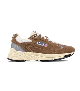 Autry - Scarpe - Sneakers - hyperway in mesh e suede cigar e argento