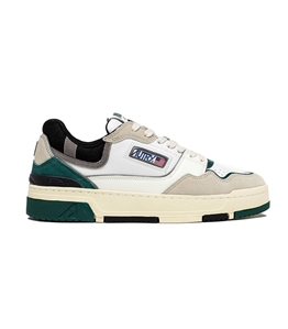 Autry - Footwear - clc low in suede and leather in white and forest