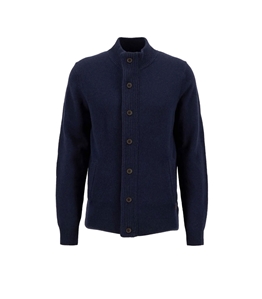 Barbour - Knitwear - zip patch sweater navy blue
