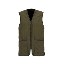 Barbour - Gilet - quilted/lining vest with polarquilt olive zip