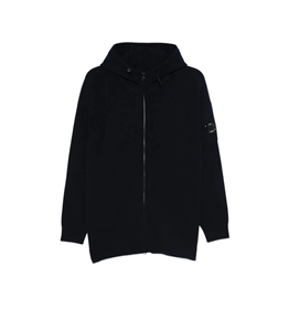 C.P. COMPANY - Maglie - giacca con cappuccio e zip total eclipse