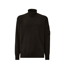 C.P. COMPANY - Maglie - lambswool grs turtleneck sweater black