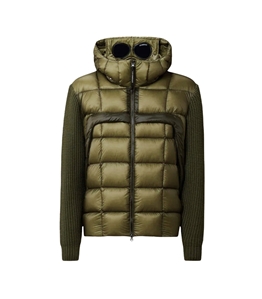 C.P. COMPANY - Jackets - hybrid jacket with green wool sleeves