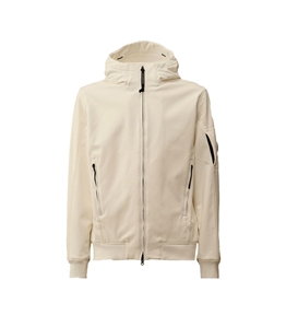 C.P. COMPANY - Giubbotti - c.p. shell-r hooded jacket gauze white